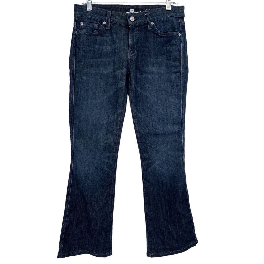 Seven For All Mankind Jeans , A Monogram‎ Jeweled Pocket, Bootcut, size 28